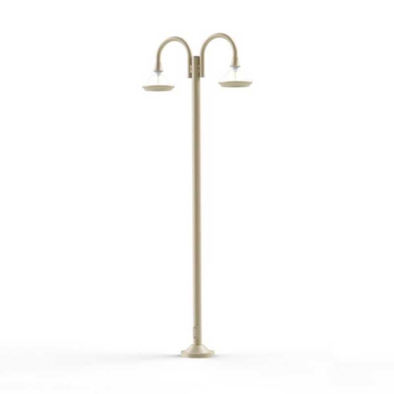 mediterrane Gartenbeleuchtung 2-flammig